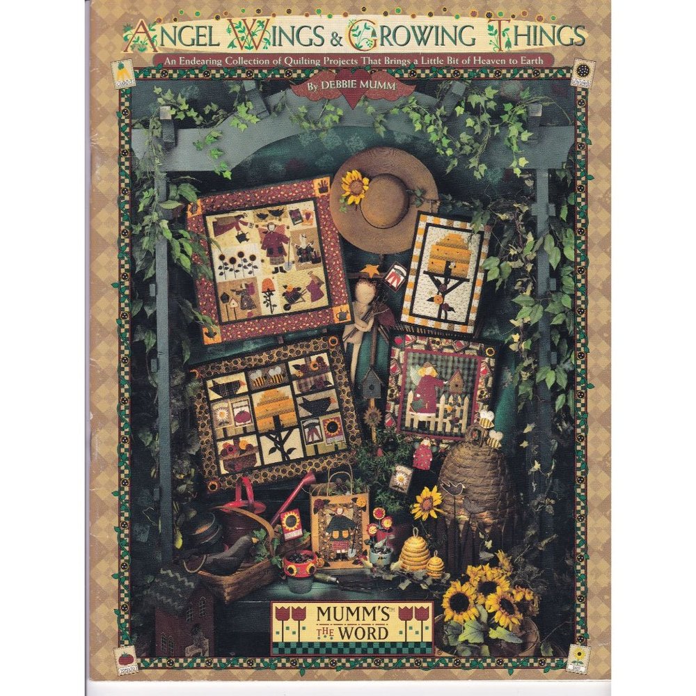 Vintage Quilting Patterns, Angel Wings and Growing Things by Debbie Mumm, Mumms